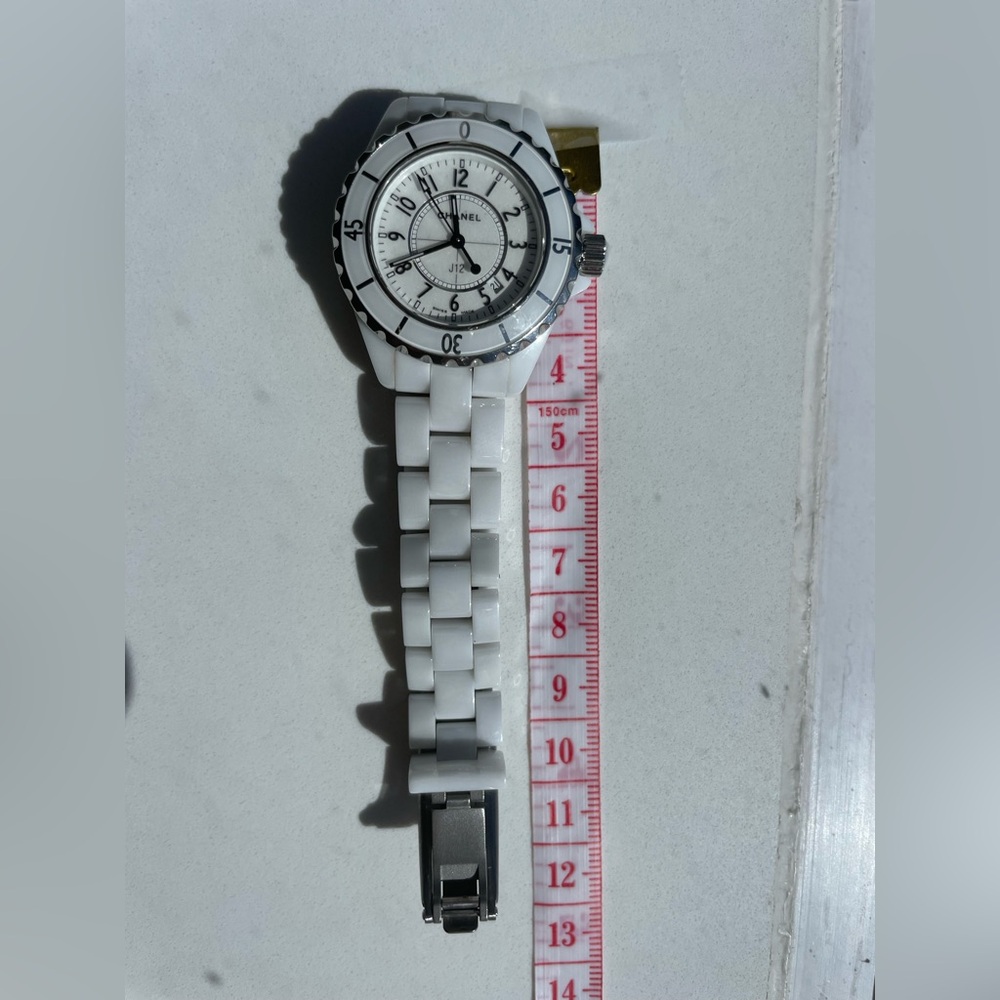 CHANEL J12 White Ceramic Watch Preloved - Picture 3 of 9